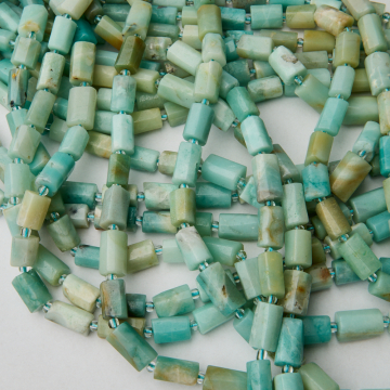 Amazonit słupek ciosany 12x8mm
