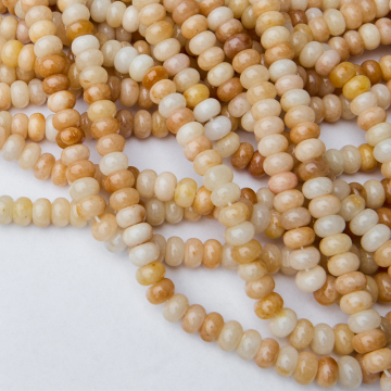 Jadeit brzoskwiniowy oponka gładka 8x5mm