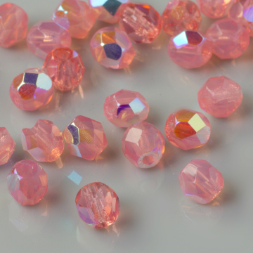 Fire Polish Milky Pink AB (X71010) 4mm