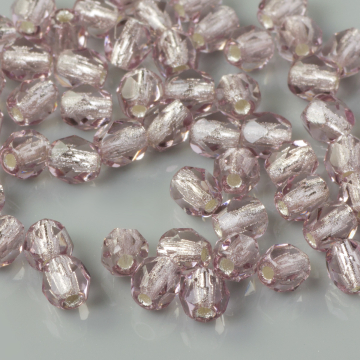 Fire Polish Silver Lined - Lt. Amethyst (SL20020) 4mm