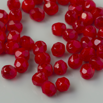 Fire Polish Opal Red (91250) 4mm