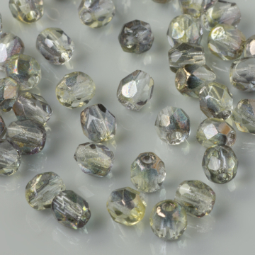 Fire Polish Luster - Green/Pink Crystal (91010CR) 4mm