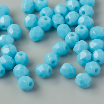 Fire Polish Blue Turquoise (63030) 4mm