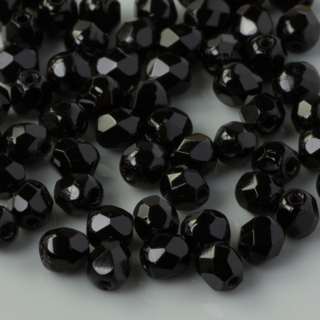 Fire Polish Jet (23980) 4mm