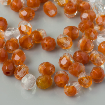 Fire Polish Brown Crystal (16608) 4mm