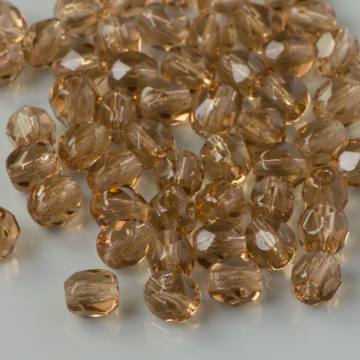 Fire Polish Lt. Colorado Topaz (10210) 4mm