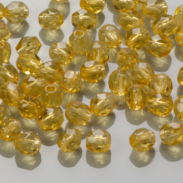 Fire Polish Topaz (10040) 4mm