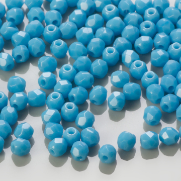 Fire Polish Opaque Light Blue (63050) 3mm