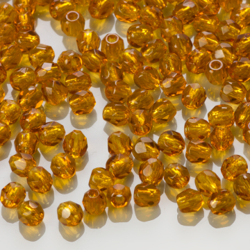 Fire Polish Dark Topaz (10100) 3mm