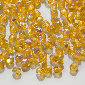 Fire Polish Topaz AB (X10060) 3mm