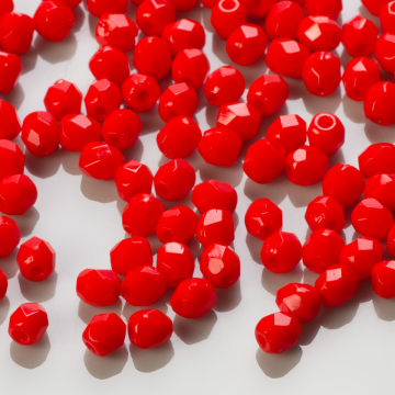 Fire Polish Opaque - Lt. Red (93190) 3mm