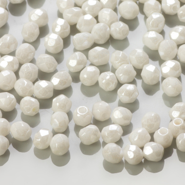 Fire Polish Luster - Alabastr (L02010) 3mm