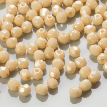 Fire Polish Luster Opaque Beige (LC02010) 3mm