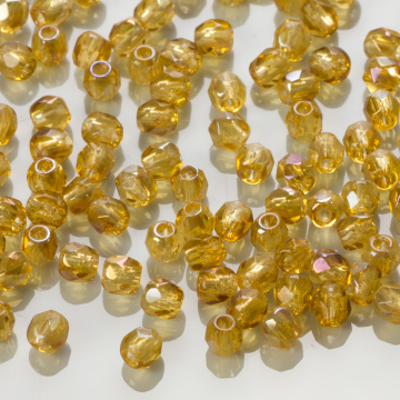 Fire Polish Twilight - Medium Topaz (W10040) 3mm