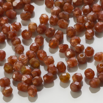 Fire Polish Brown/Beige (16616) 3mm