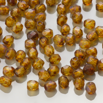 Fire Polish Matte - Crystal Picasso (MT00030) 3mm