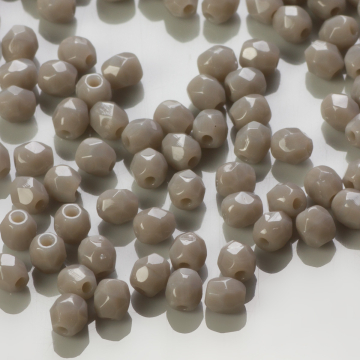 Fire Polish Opaque Grey (43030) 3mm