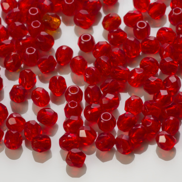 Fire Polish Siam Ruby (90090) 3mm