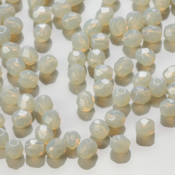 Fire Polish Opaque Lt. Grey (41000) 3mm