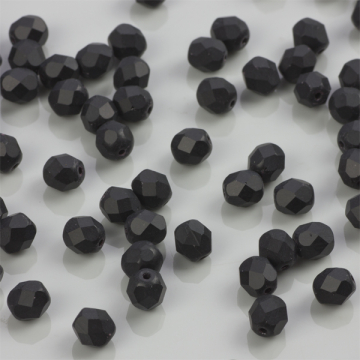 Fire Polish Matte - Jet (M23980) 6mm