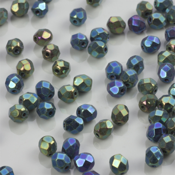 Fire Polish Iris Green (21455JT) 6mm