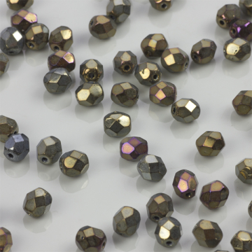 Fire Polish Iris - Brown (21415JT) 6mm