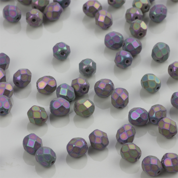 Fire Polish Matte - Iris Purple (21195JT) 6mm