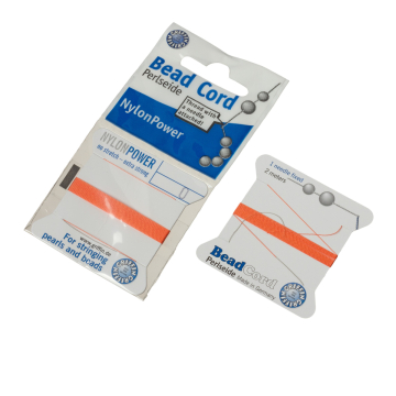 Nitka do pereł Nylon Power coral z igłą 0,3mm