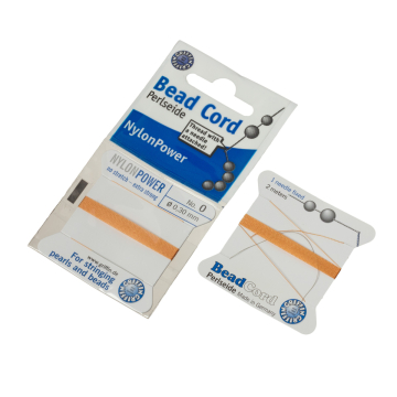 Nitka do pereł Nylon Power z igłą  cornelian 0,3mm