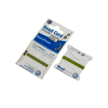 Nitka do pereł Nylon Power z igłą olive 0,3mm