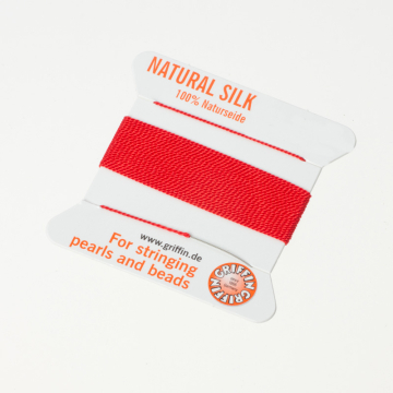 Nici jedwabne z igłą red 0,5 mm