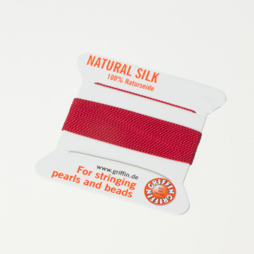 Nici jedwabne z igłą garnet 0,5 mm