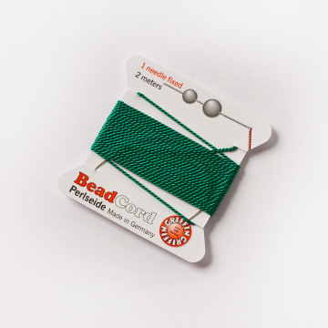 Nici jedwabne z igłą green 0,8mm