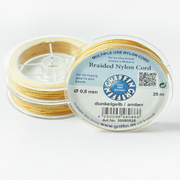 Griffin nylonowy sznurek do makramy amber 0,5mm