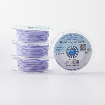 Griffin nylonowy sznurek do makramy lilac 1mm
