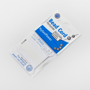 Nici Nylon Power z igłą white 0,5mm