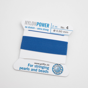 Nici Nylon Power z igłą blue 0,6mm