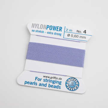 Nici Nylon Power z igłą lilac 0,6mm