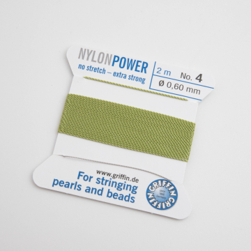 Nici Nylon Power z igłą jade green 0,6mm