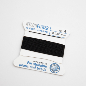 Nici Nylon Power z igłą black 0,6mm