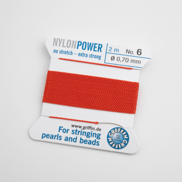 Nici Nylon Power z igłą coral 0,7mm