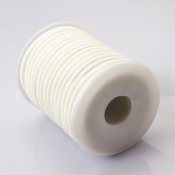 Tuba kauczukowa w oplocie 5mm biała