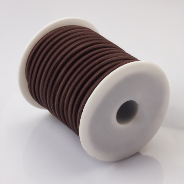 Tuba kauczukowa w oplocie 5mm brązowa