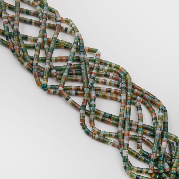 Agat indyjski krążek płaski 4x2,5mm