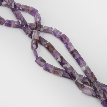 Ametyst fasetowany prostokąt fasetowany 11x10mm