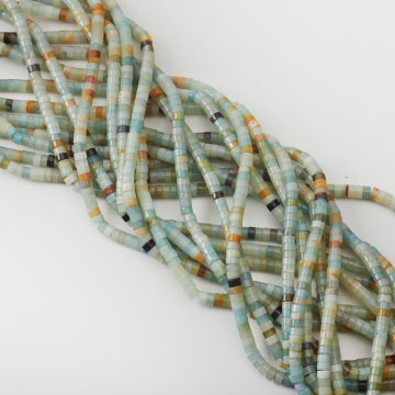 Amazonit krążek gładki 2,5x4,5mm