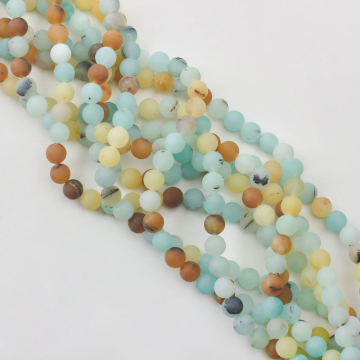 Amazonit kulka matowa gładka 8,5mm