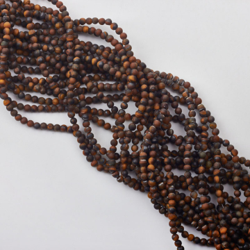 Tygrysie oko kulka matowa 4mm