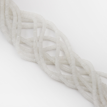 Jadeit biały krążek gładki 2x6,5mm