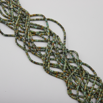 Turkus afrykański krążek gładki 2,5x3mm